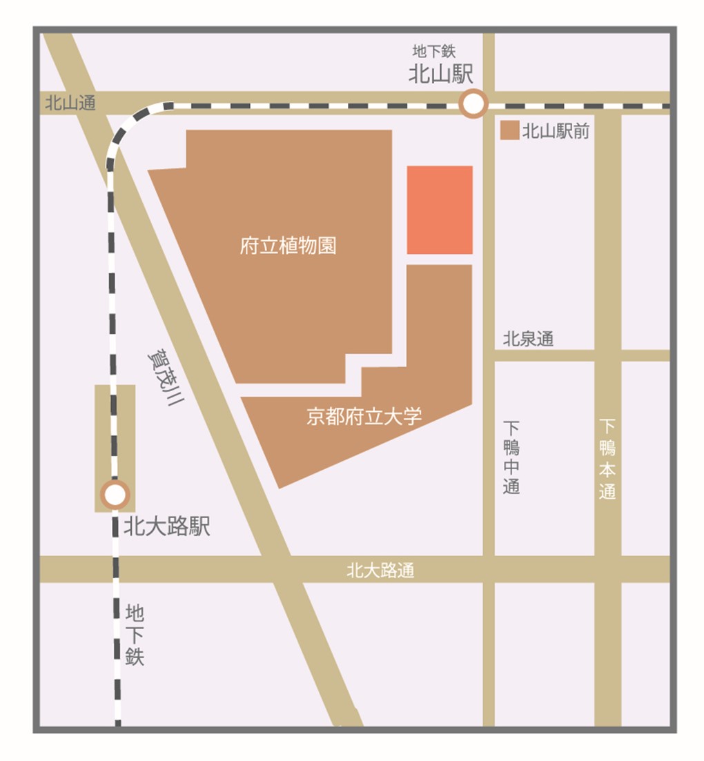 京都コンサートホール地図
