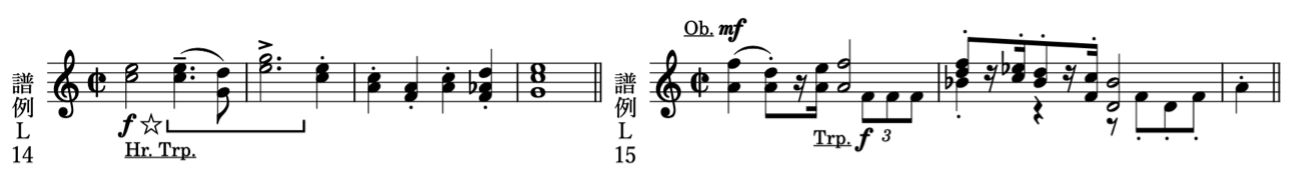 譜例L14・L15